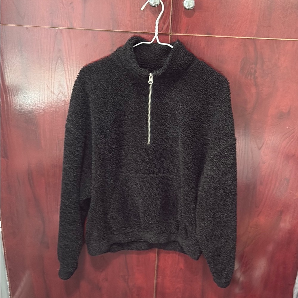 Black Fleece Quarter-Zip Pullover